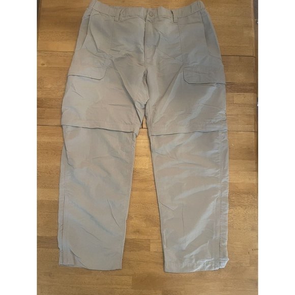 Mens The North Face Convertible Pants Zip Off Hiking Tan‎ Khaki XL - Picture 1 of 11